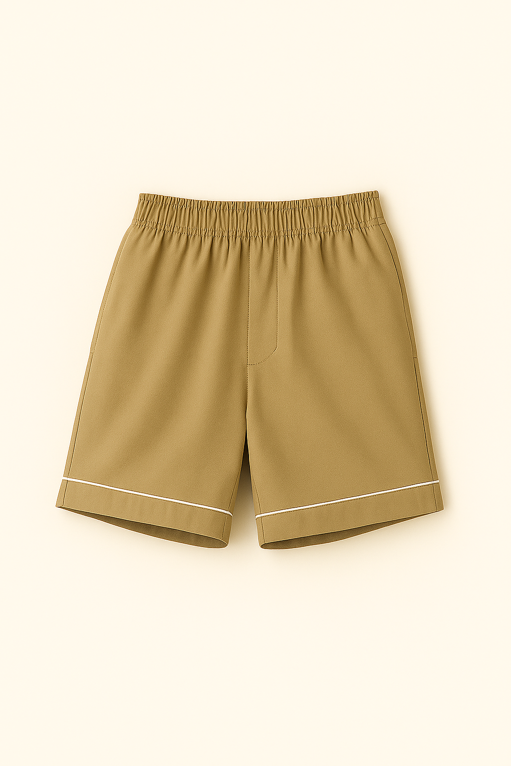 Khaki Brown Shorts Set