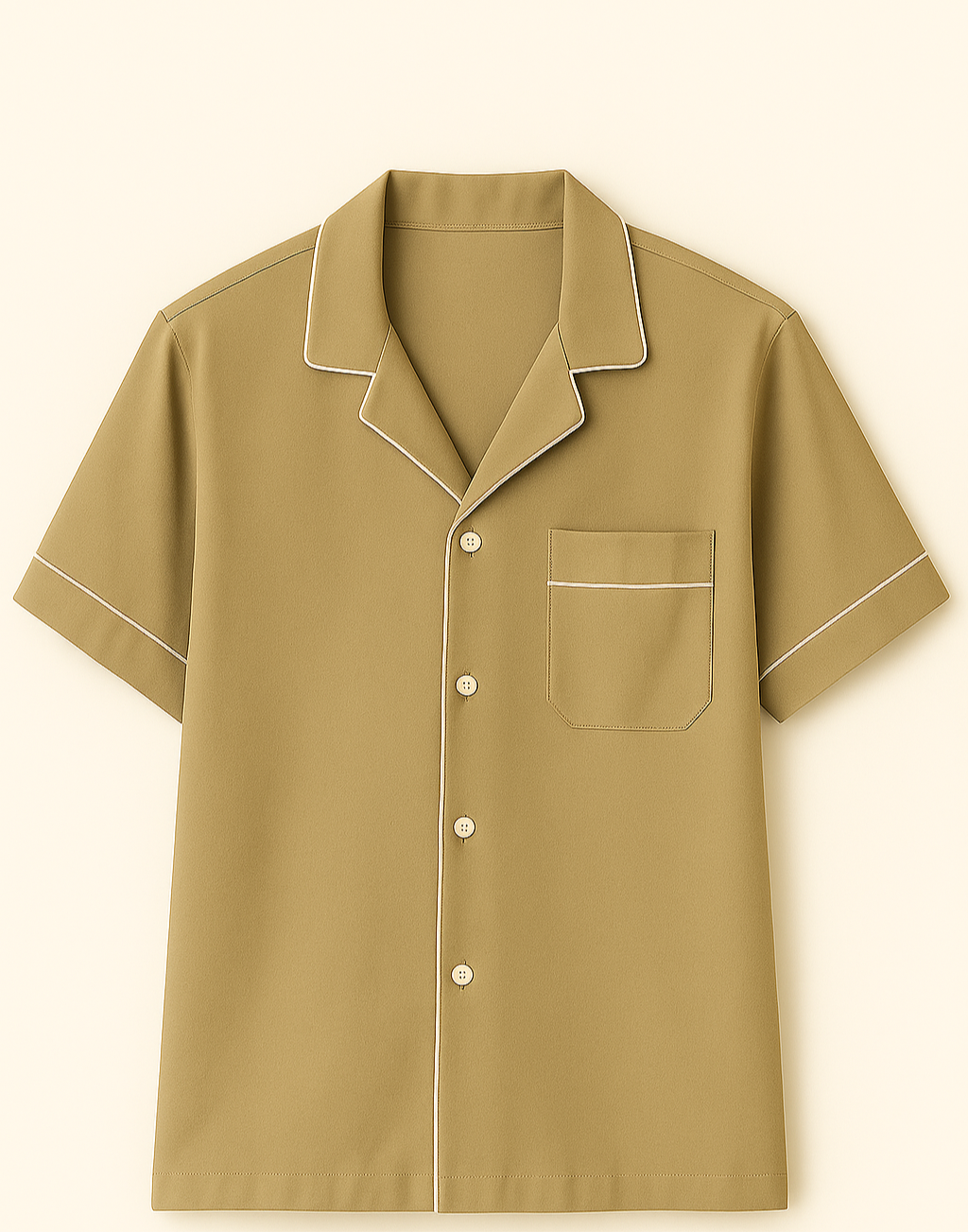 Khaki Brown Shirt Set